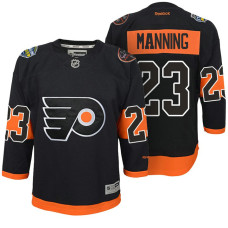 Youth Philadelphia Flyers #23 Brandon Manning Black 2017 Stadium Series Premier Jersey