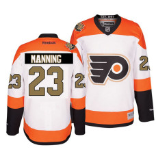 Youth Philadelphia Flyers #23 Brandon Manning White Premier Jersey