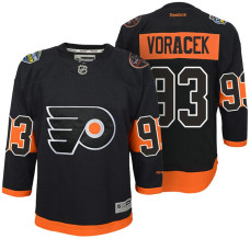 Youth Philadelphia Flyers #93 Jakub Voracek Black 2017 Stadium Series Premier Jersey