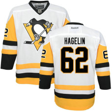 Youth Carl Hagelin #62 Pittsburgh Penguins White Premier Alternate Jersey