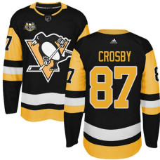 Youth Pittsburgh Penguins #87 Sidney Crosby Black Adidas Home Premier Jersey