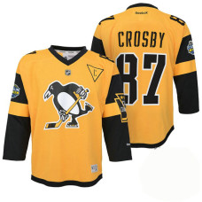 Youth Pittsburgh Penguins #87 Sidney Crosby Gold 2017 Stadium Series Jersey