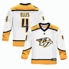 Youth Nashville Predators #4 Ryan Ellis White 2018 New Season Team Road Jersey