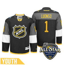 Youth Florida Panthers Roberto Luongo #1 Black 2016 All-Star Premier Jersey