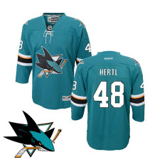 Youth San Jose Sharks Tomas Hertl #48 Teal Home Premier Jersey