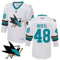 Youth San Jose Sharks Tomas Hertl #48 White Away Jersey