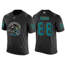 Youth San Jose Sharks Black Brent Burns #88 Los Tiburones' Night T-shirt