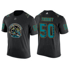 Youth San Jose Sharks Black Chris Tierney #50 Los Tiburones' Night T-shirt