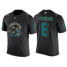 Youth San Jose Sharks Black Joe Pavelski #8 Los Tiburones' Night T-shirt