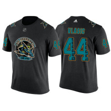 Youth San Jose Sharks Black Marc-Edouard Vlasic #44 Los Tiburones' Night T-shirt