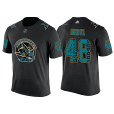 Youth San Jose Sharks Black Tomas Hertl #48 Los Tiburones' Night T-shirt