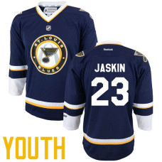 Youth St. Louis Blues #23 Dmitrij Jaskin Navy Blue Premier Alternate Player Jersey