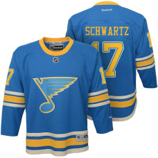 Youth St. Louis Blues #17 Jaden Schwartz Blue Premier Jersey