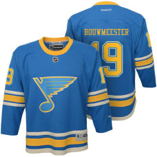 Youth St. Louis Blues #19 Jay Bouwmeester Blue Premier Jersey