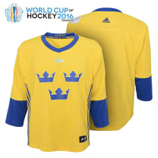 Youth Sweden Hockey Yellow 2016 World Cup of Hockey Replica Jersey