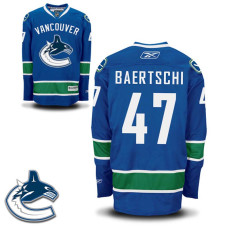 Youth Vancouver Canucks Sven Baertschi #47 Royal Blue Home Premier Jersey