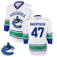 Youth Vancouver Canucks Sven Baertschi #47 White Away Jersey