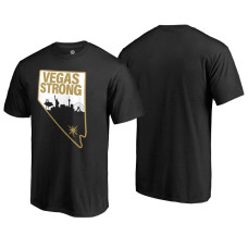 Youth Vegas Golden Knights Black Inaugural Season Vegas Strong T-Shirt