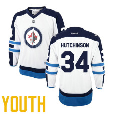 Youth Winnipeg Jets #34 Michael Hutchinson White Home Premier Player Jersey