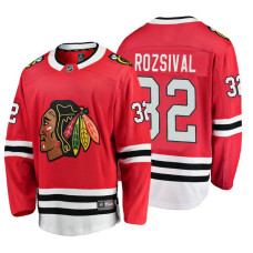 Youth Chicago Blackhawks #32 Michal Rozsival Red Home Breakaway Player Jersey