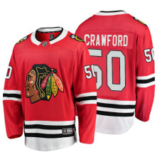 Youth Chicago Blackhawks #50 Corey Crawford Red Home Breakaway Player Jersey