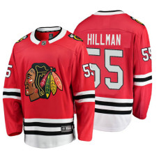 Youth Chicago Blackhawks #55 Blake Hillman Red Home Breakaway Player Jersey