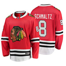 Youth Chicago Blackhawks #8 Nick Schmaltz Red Home Breakaway Player Jersey