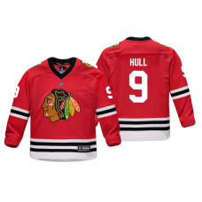 Youth Chicago Blackhawks Bobby Hull #9 Red Replica Player Home Jersey