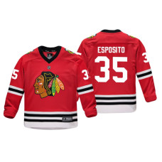 Youth Chicago Blackhawks Tony Esposito #35 Red Replica Player Home Jersey