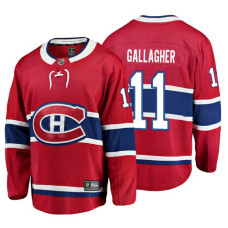 Youth Montreal Canadiens #11 Brendan Gallagher Red Home Breakaway Player Jersey