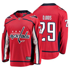 Youth Washington Capitals #29 Christian Djoos Red Home Breakaway Player Jersey