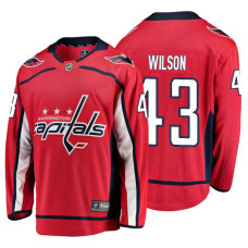 Youth Washington Capitals #43 Tom Wilson Red Home Breakaway Player Jersey