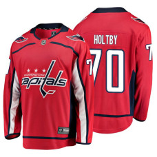 Youth Washington Capitals #70 Braden Holtby Red Home Breakaway Player Jersey