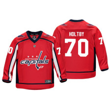 Youth Washington Capitals Braden Holtby #70 Red Replica Player Home Jersey