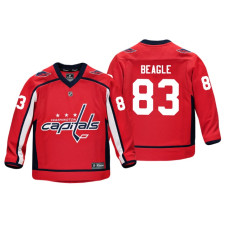 Youth Washington Capitals Jay Beagle #83 Red Replica Player Home Jersey