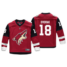 Youth Arizona Coyotes Christian Dvorak #18 Red Replica Player Home Jersey