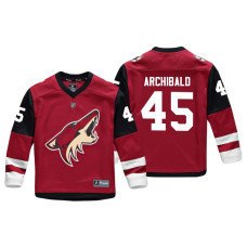 Youth Arizona Coyotes Josh Archibald #45 Red Replica Player Home Jersey