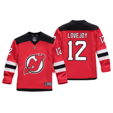 Youth New Jersey Devils Ben Lovejoy #12 Red Replica Player Home Jersey