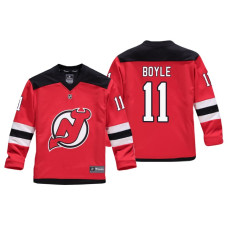 Youth New Jersey Devils Brian Boyle #11 Red Replica Player Home Jersey