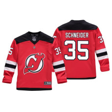 Youth New Jersey Devils Cory Schneider #35 Red Replica Player Home Jersey