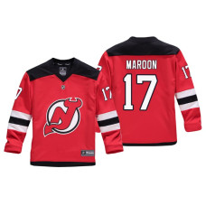 Youth New Jersey Devils Patrick Maroon #17 Red Replica Player Home Jersey