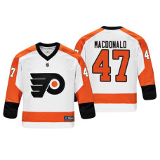 Youth Philadelphia Flyers Andrew MacDonald #47 Black Replica Player Fanatics Branded Jersey