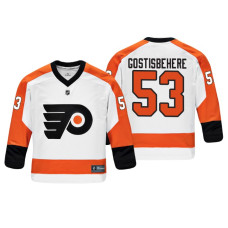 Youth Philadelphia Flyers Shayne Gostisbehere #53 Black Replica Player Fanatics Branded Jersey