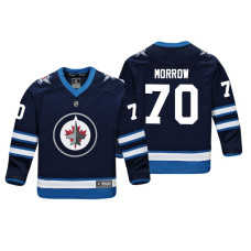 Youth Winnipeg Jets Joe Morrow #70 Navy Replica Player Home Jersey