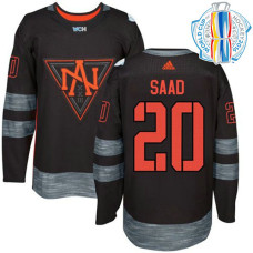 Youth North America Team 2016 World Cup of Hockey #20 Brandon Saad Black Premier Jersey