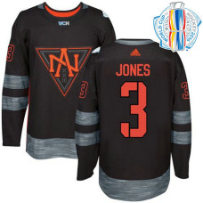 Youth North America Team 2016 World Cup of Hockey #3 Seth Jones Black Premier Jersey