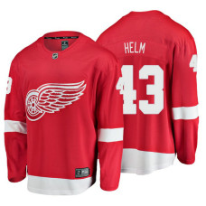 Youth Detroit Red Wings #43 Darren Helm Red Home Breakaway Player Jersey