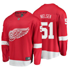 Youth Detroit Red Wings #51 Frans Nielsen Red Home Breakaway Player Jersey