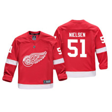 Youth Detroit Red Wings Frans Nielsen #51 Red Replica Player Home Jersey