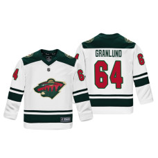 Youth Minnesota Wild Mikael Granlund #64 White Replica Player Fanatics Branded Jersey